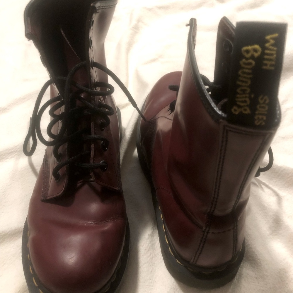 Burgundy Airware Doc Martens